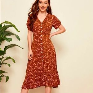 Burnt orange summer/fall dress